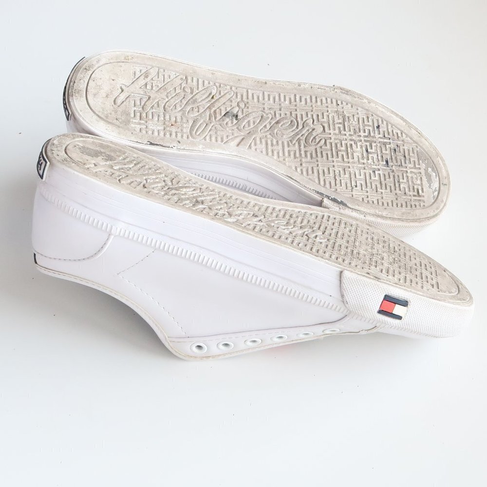 Tommy Hilfiger Anni White Red Blue Slip-on Sneakers Size 7 - Picture 15 of 16